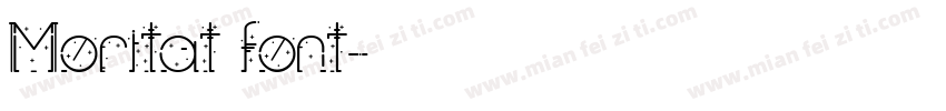 Moritat font字体转换